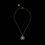 Cargue la imagen en el visor de la galería, Peacora&#39;s Blue Feathered Pendant - PEACORA
