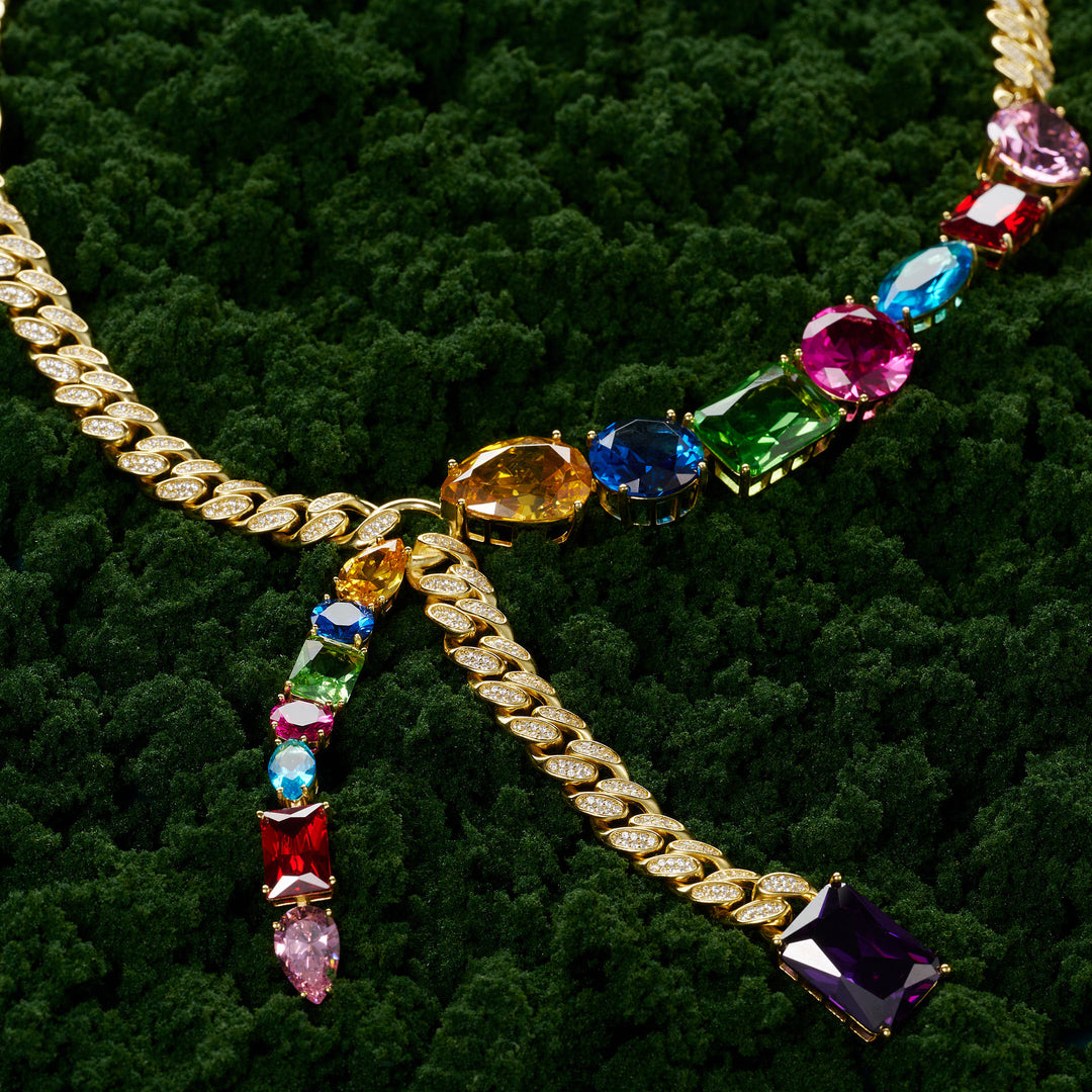 Colorburst Cascade Necklace - PEACORA