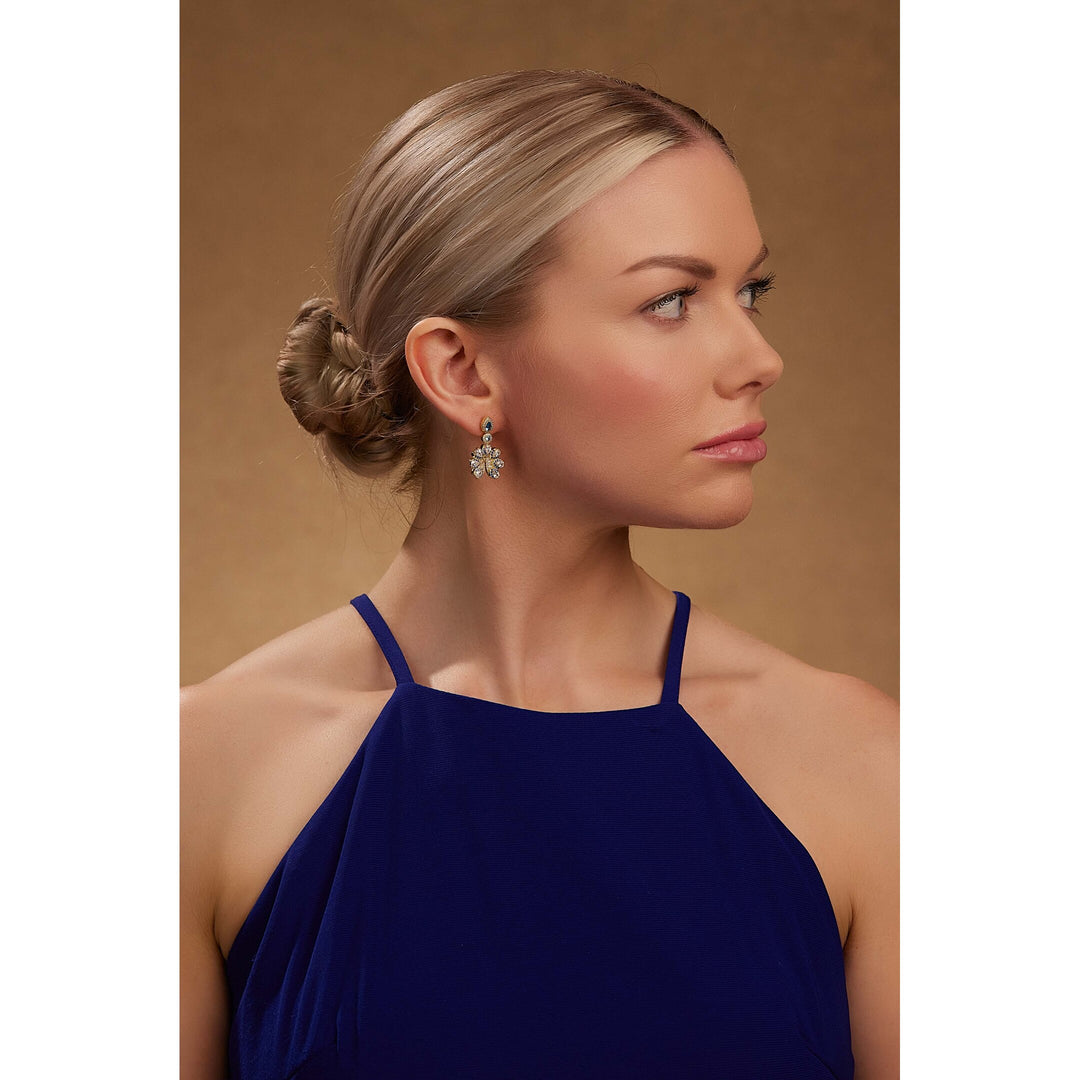 Peacora's Blue Feathered Earrings - PEACORA