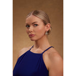 Load image into Gallery viewer, Peacora&#39;s Blue Feathered Earrings - PEACORA
