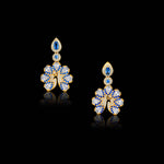 Load image into Gallery viewer, Peacora&#39;s Blue Feathered Earrings - PEACORA
